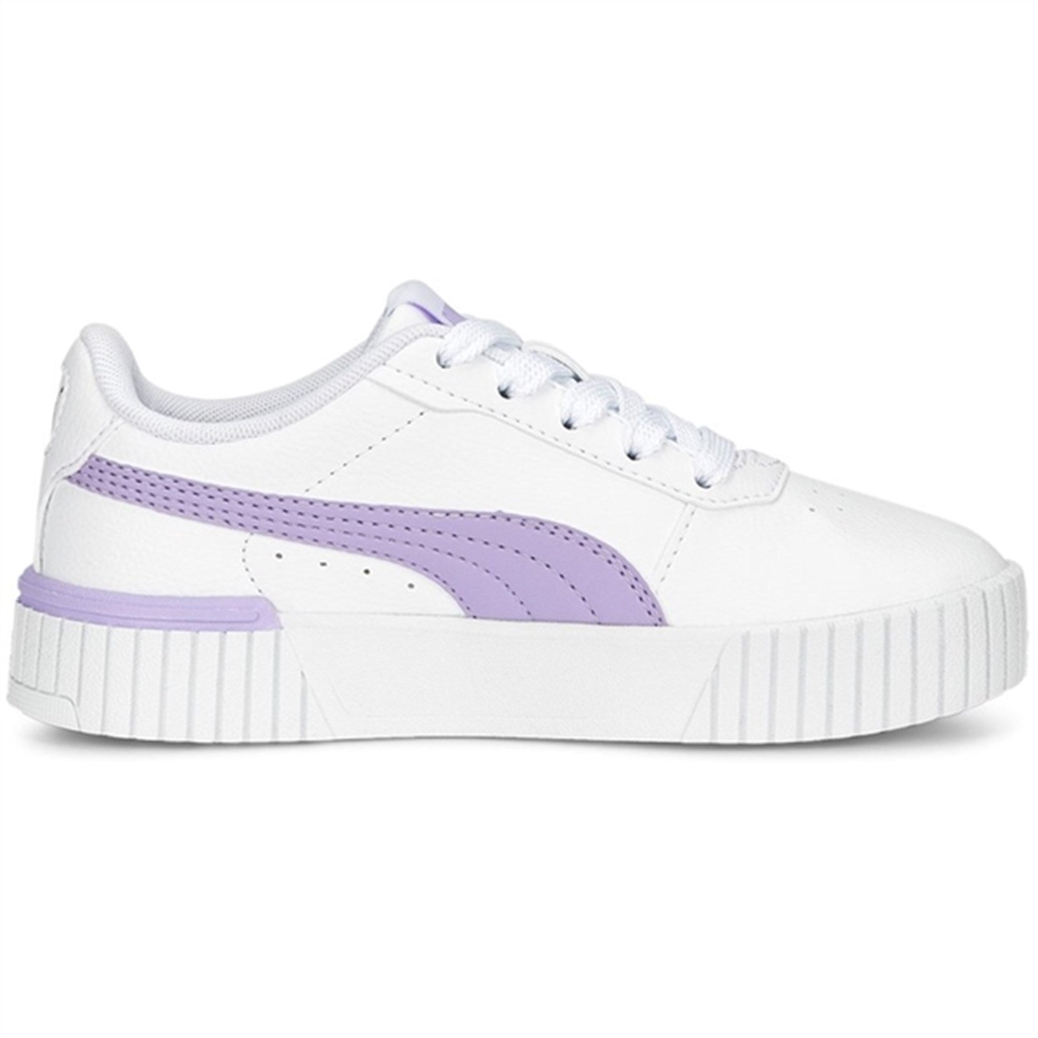 Puma Carina 2.0 PS White-Vivid Violet-Silver Sneakers 5