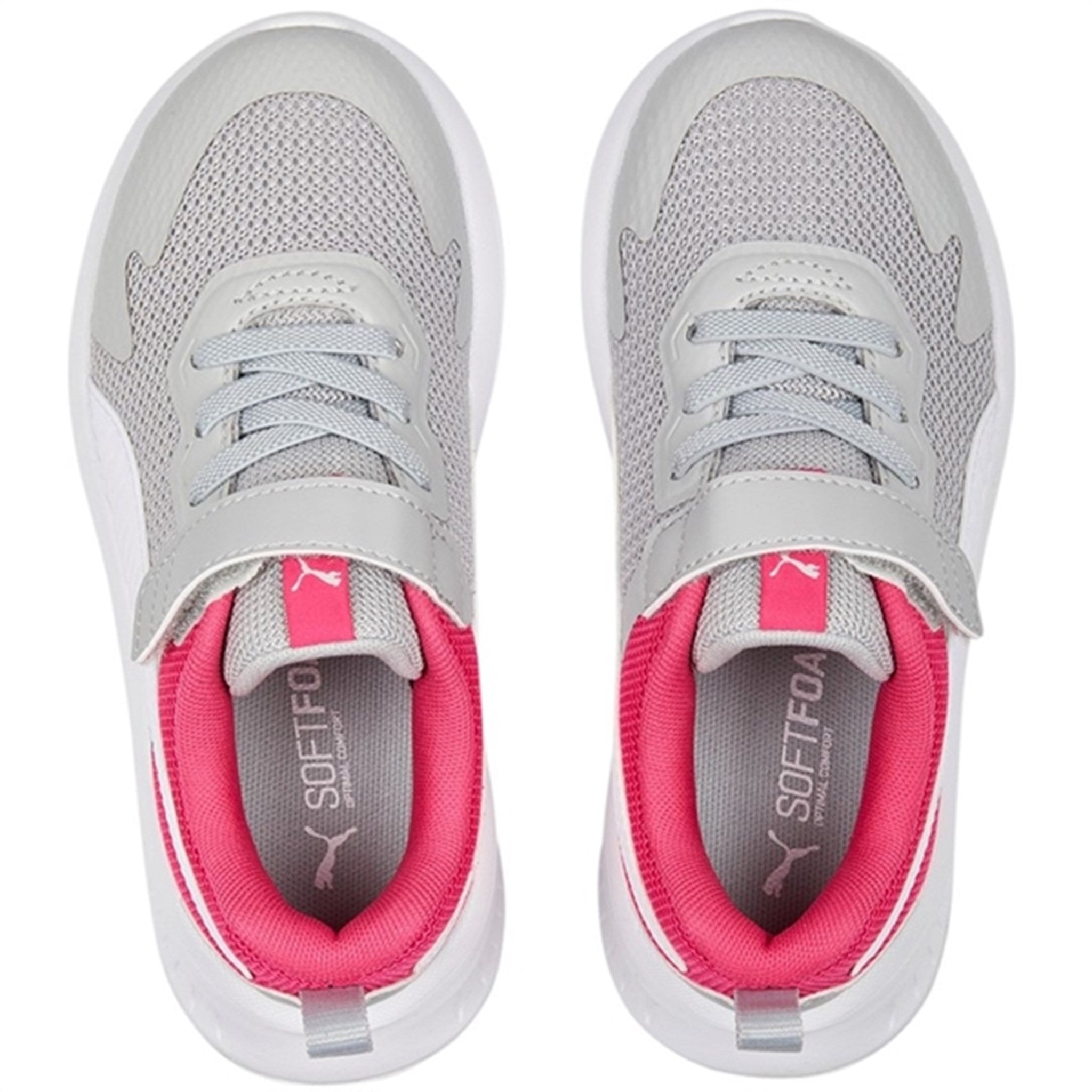 Puma Puma Evolve Run Mesh AC+PS Cool Light Gray-White-Glowing Pink Sneakers 6