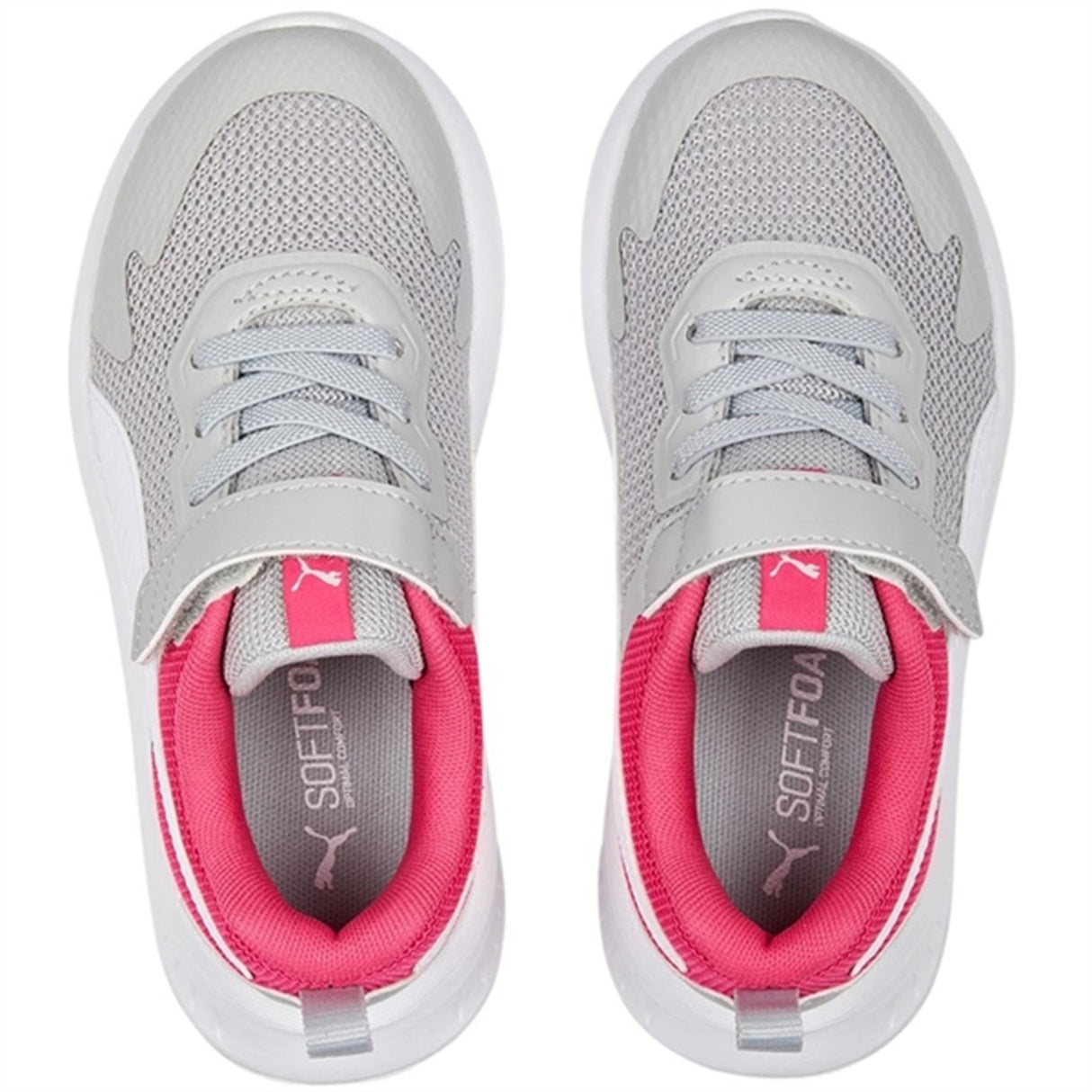 Puma Puma Evolve Run Mesh AC+PS Cool Light Gray-White-Glowing Pink Sneakers