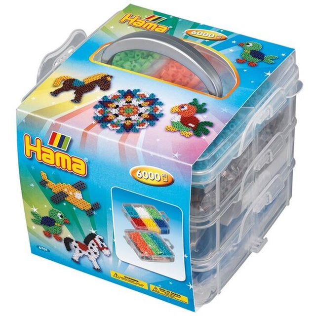 HAMA Opbevaringsboks Lille Inkl. 6000 Perler + 3 Stiftplader