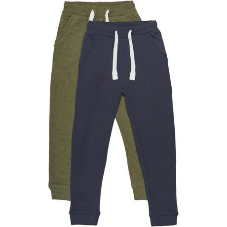 Minymo Dark Olive Sweatpants Basis 36 2-pak NOOS