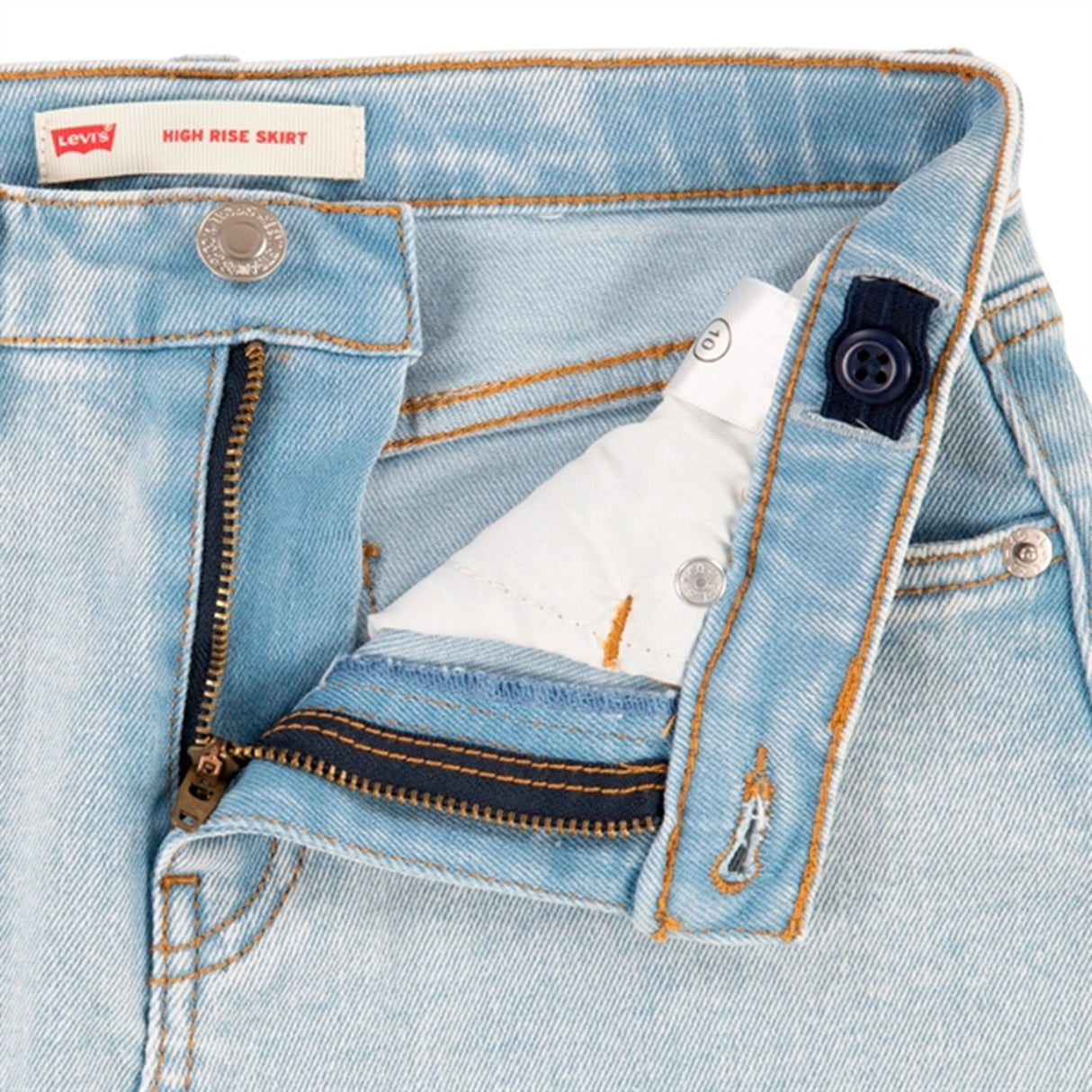 Levi's High Rise Denim Nederdel Blue 2