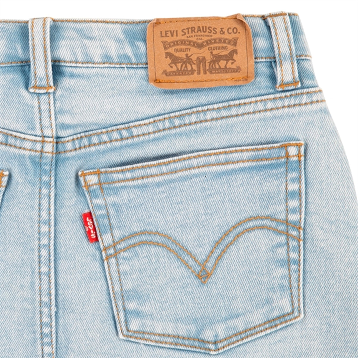 Levi's High Rise Denim Nederdel Blue 3