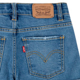 Levi's Girl Cuffed Girlfriend Shorts Blue 3