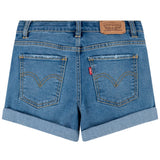 Levi's Girl Cuffed Girlfriend Shorts Blue