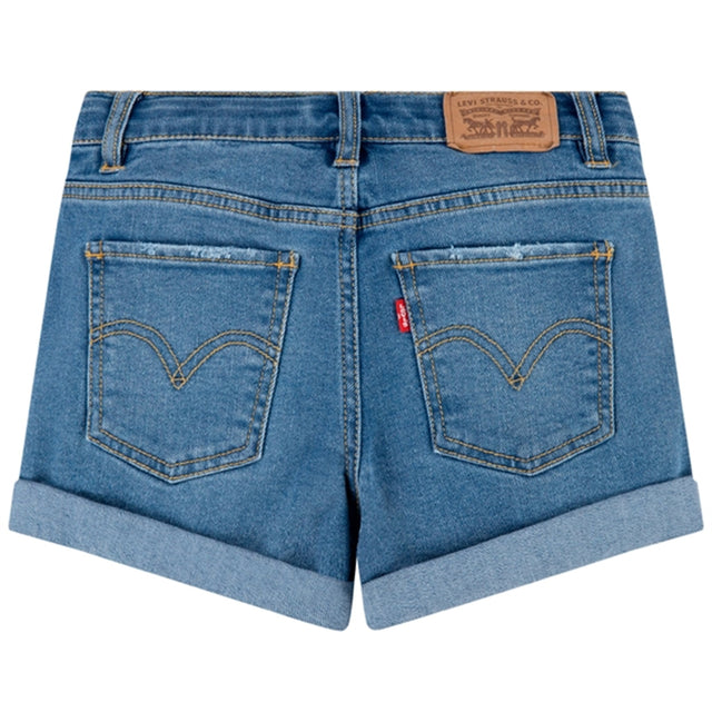 Levi's Girl Cuffed Girlfriend Shorts Blue