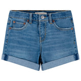 Levi's Girl Cuffed Girlfriend Shorts Blue 4