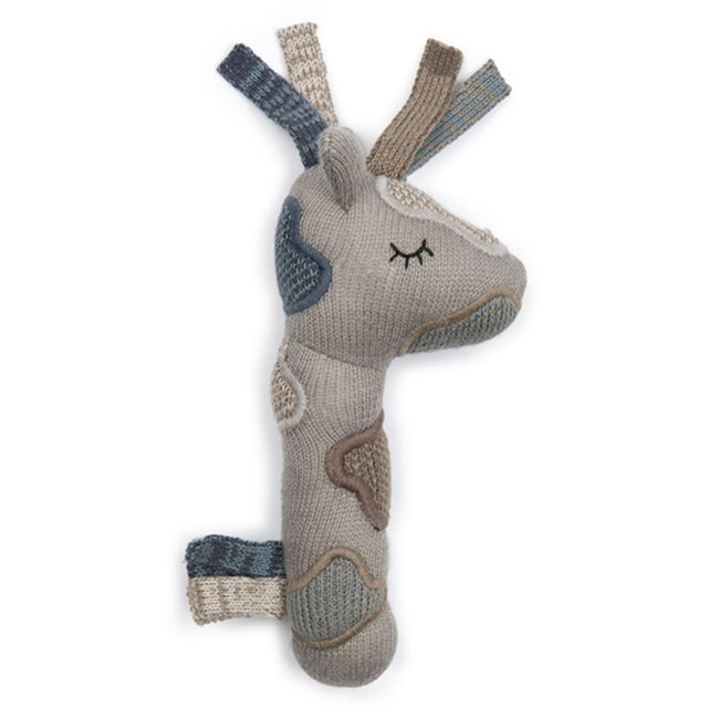 Smallstuff Strikket Maracas Giraffe Sandy/Blue