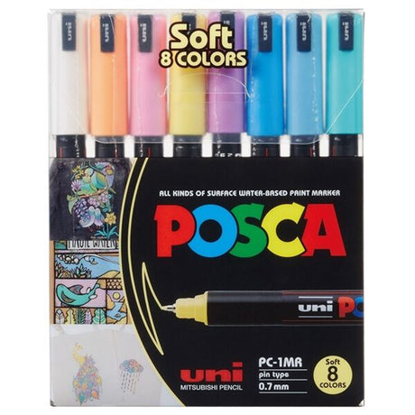 Posca Uni Marker PC-1MR/8C 8 Pastelfarver