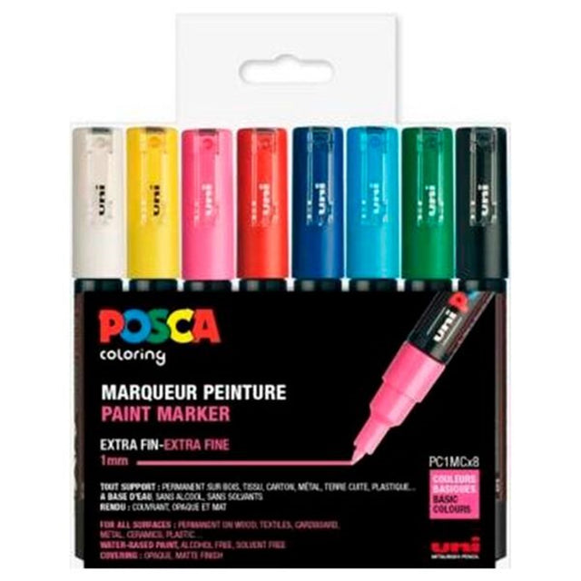 Posca Uni Marker PC-1MC/8A 8 Farver