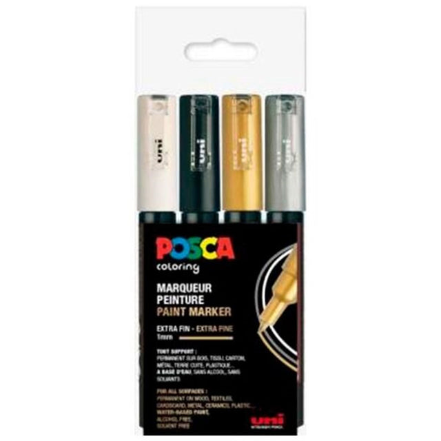 Posca Uni Marker PC-1MC/4A 4 Farver