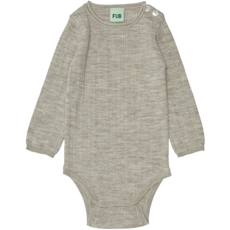 FUB Baby Rib Body Light Beige Melange