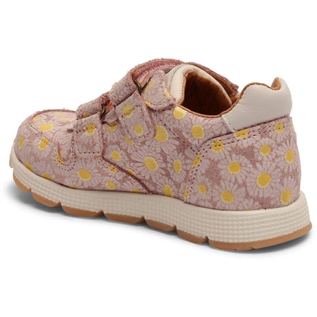 Bisgaard Luka V Velcro Sko Rose Flowers 2