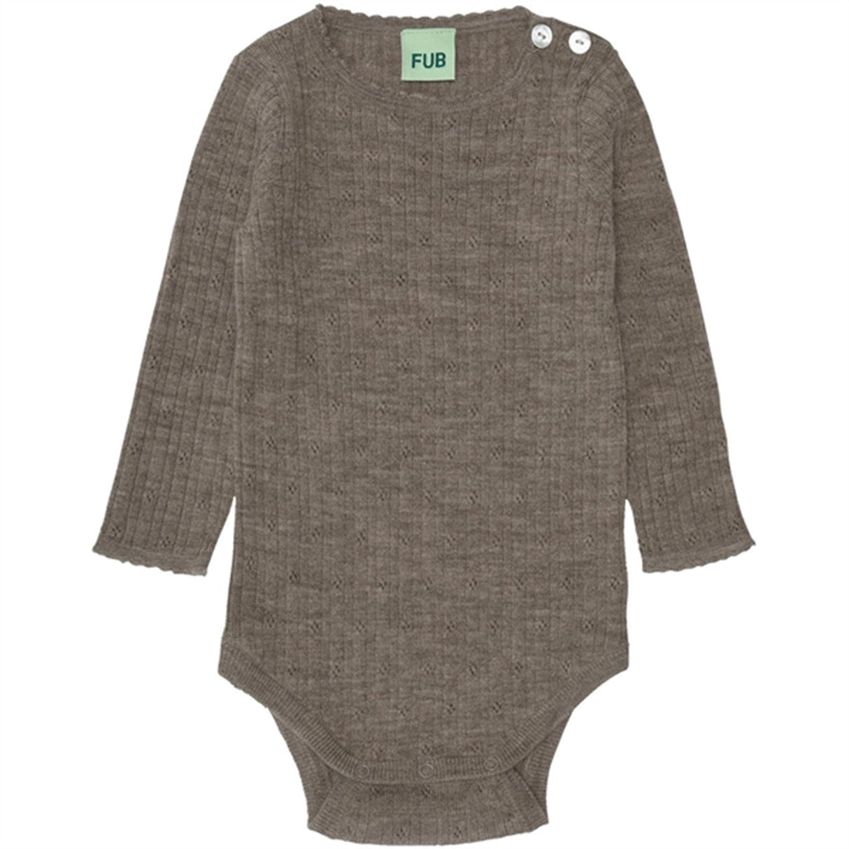 FUB Baby Pointelle Body Beige Melange