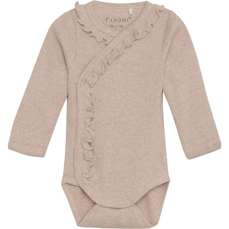 FIXONI Silver Peony Body LS Rib