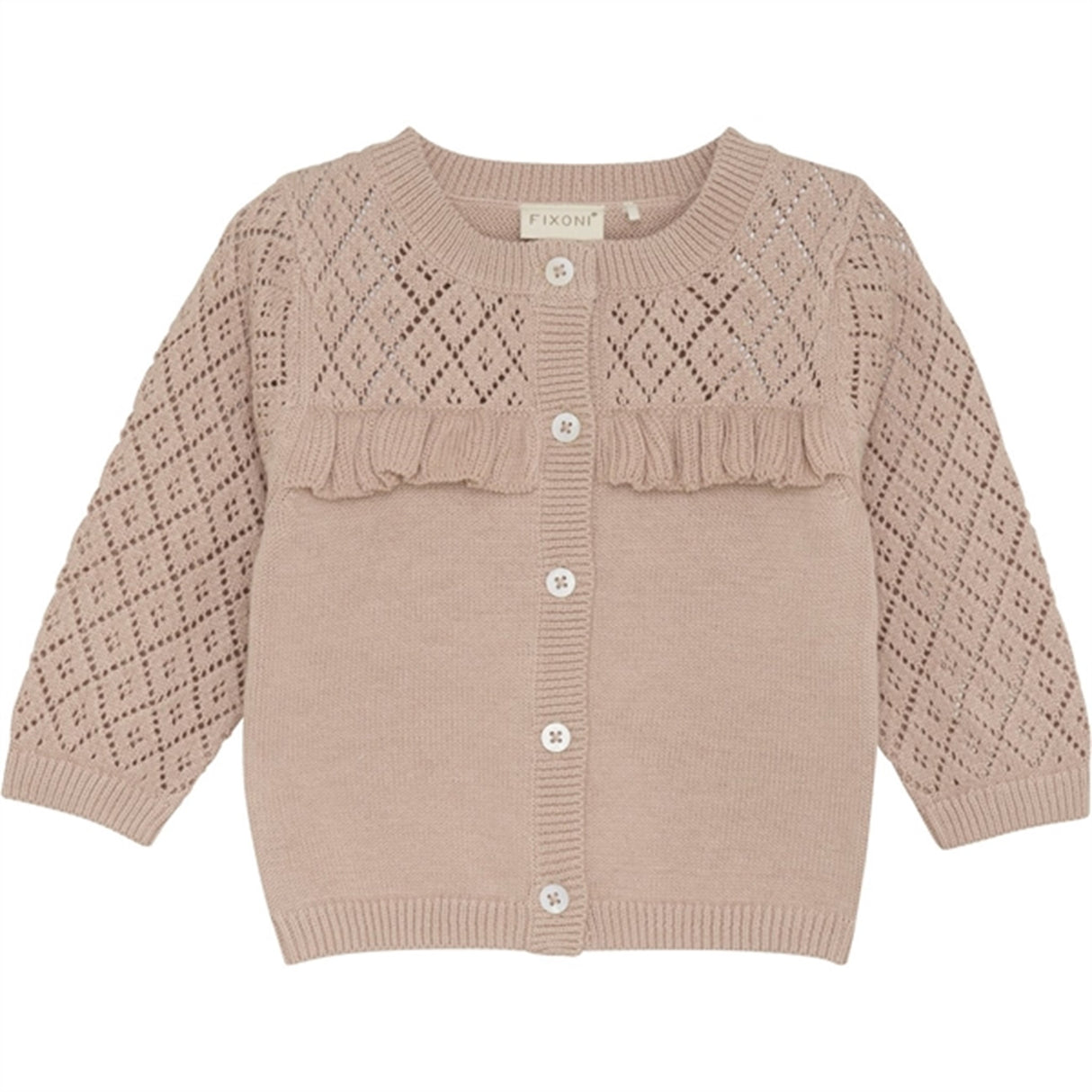 FIXONI Mahogany Rose Strik Cardigan