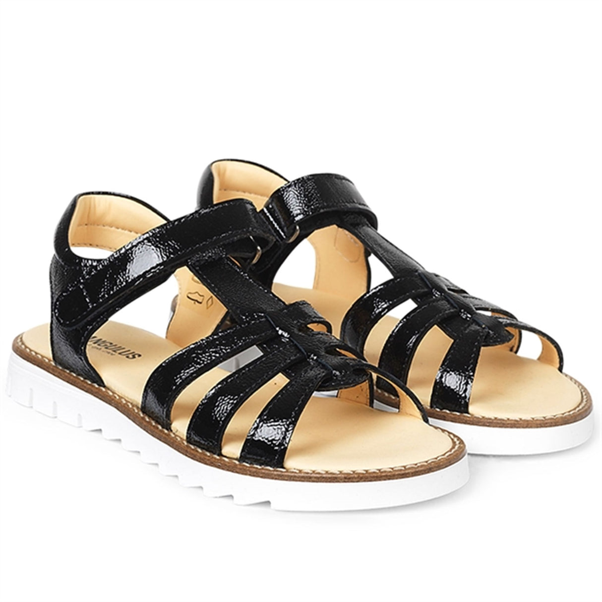 Angulus Sandal m. Velcro Black 4384-401-1310