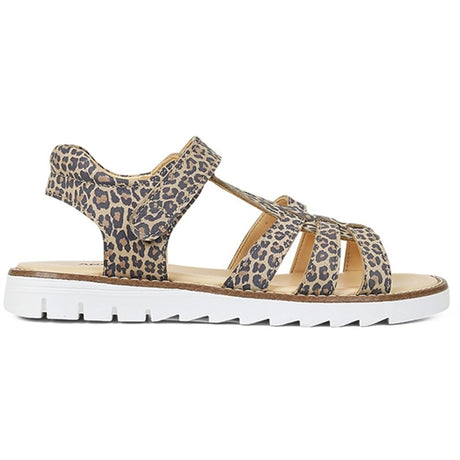 Angulus Sandal M. T-Rem Og Velcrolukning Leopard 2