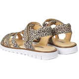 Angulus Sandal M. T-Rem Og Velcrolukning Leopard 3