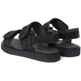 Angulus Glittersandal M. Velcrolukning Sort/Sort Glitter 3