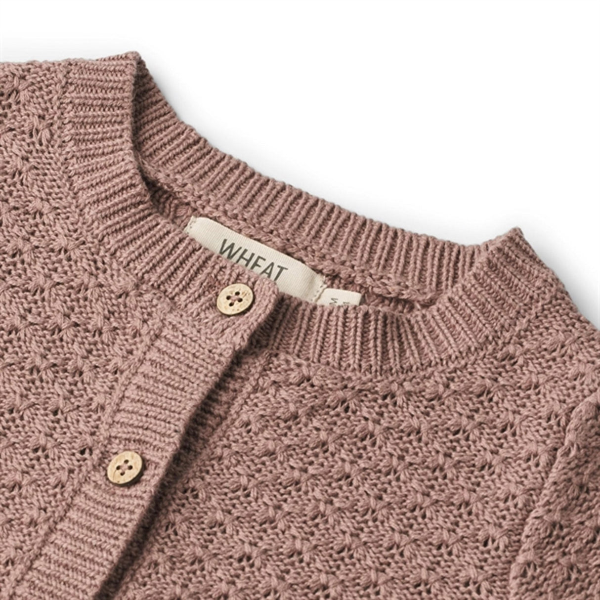 Wheat Lavender Rose Maia Strik Cardigan 2