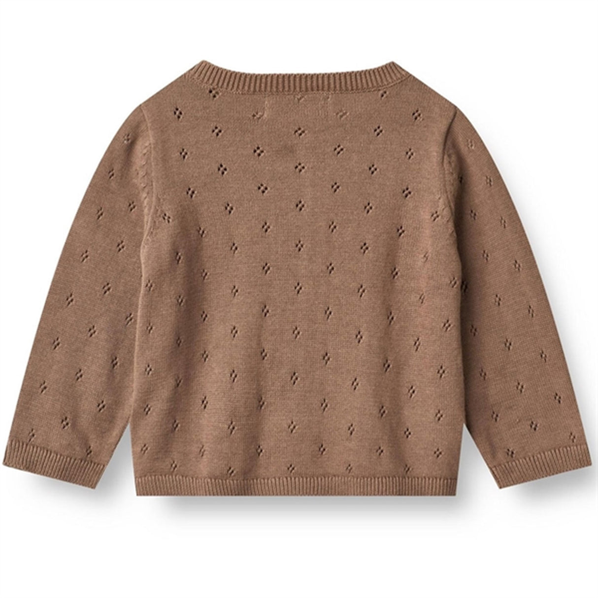 Wheat Cocoa Brown Strik Cardigan Maia 3