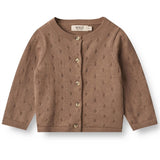 Wheat Cocoa Brown Strik Cardigan Maia