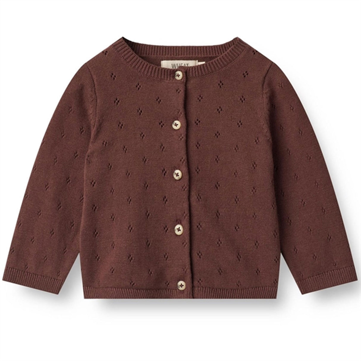 Wheat Aubergine Strik Cardigan Maia