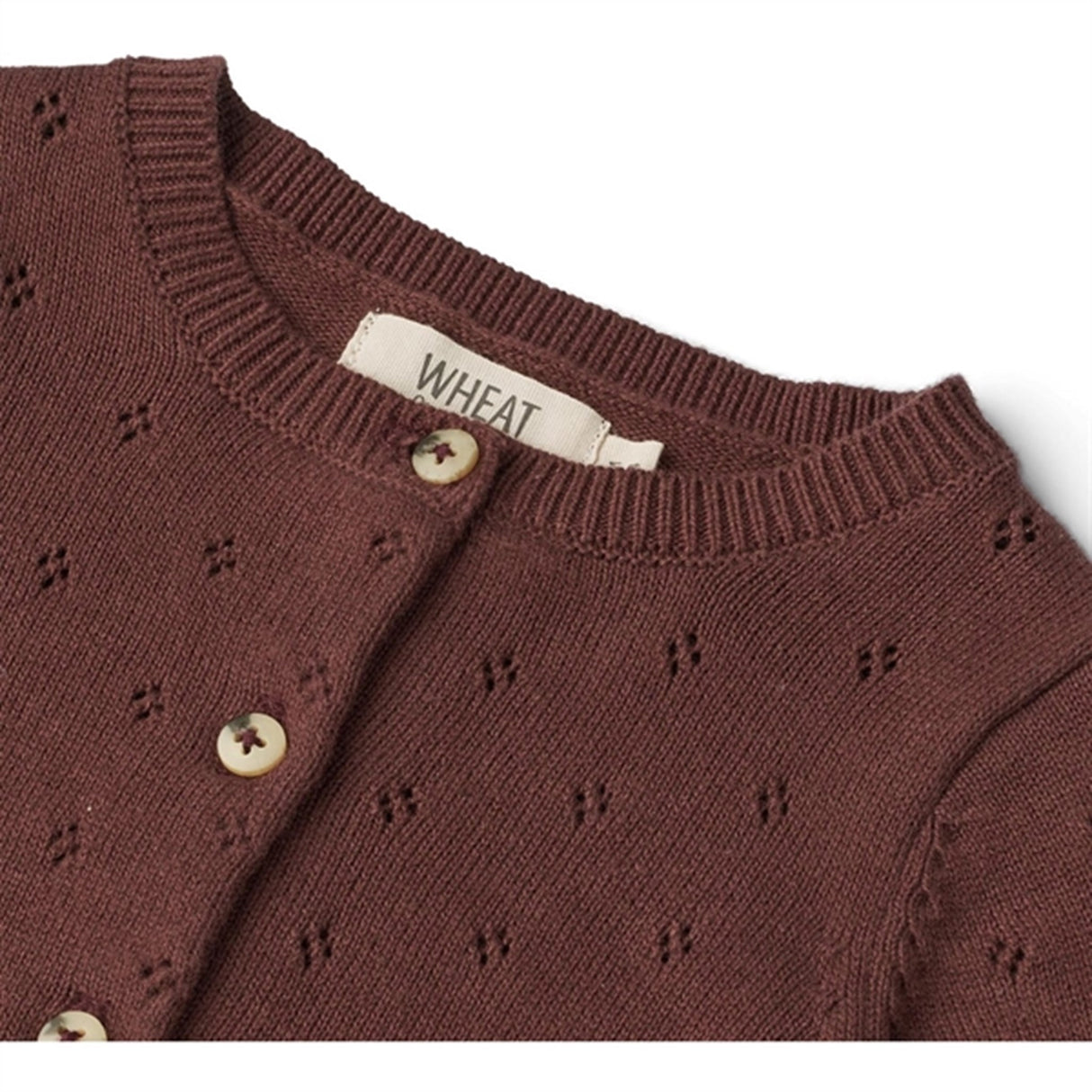 Wheat Aubergine Strik Cardigan Maia 2