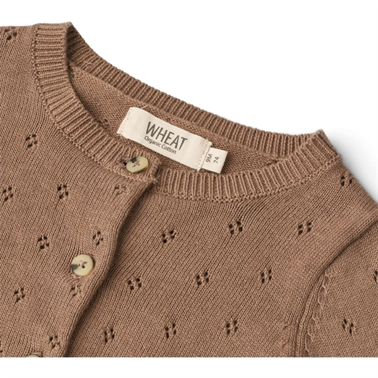 Wheat Cocoa Brown Strik Cardigan Maia 2