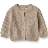 Wheat Soft Beige Strik Cardigan Magnella