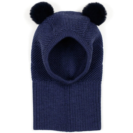 Huttelihut Elefanthue Uld Strik Vindstop Wooly Navy