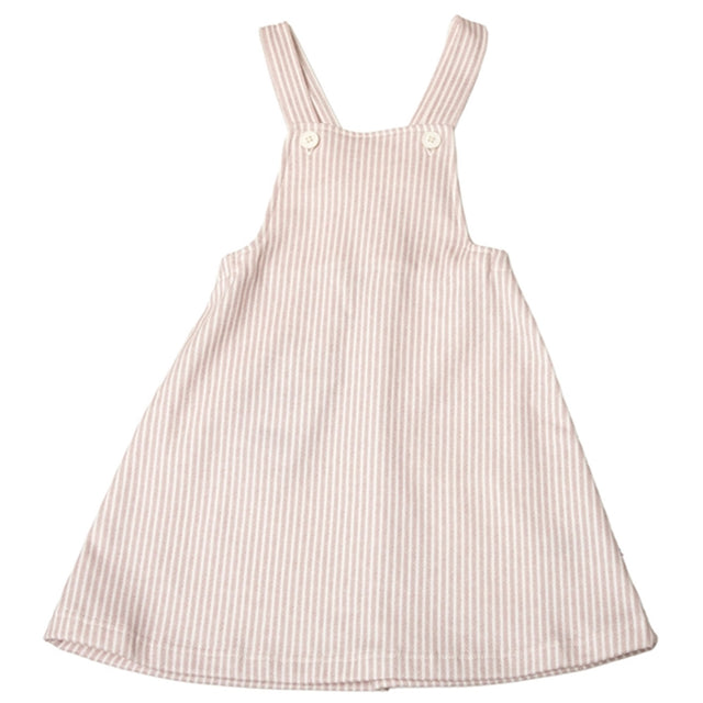 Joha Bomuld White AOP Pinafore Kjole