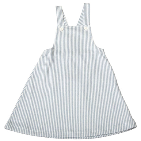 Joha Bomuld White AOP Pinafore Kjole