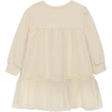 Huttelihut Kjole LS m. Organza Party Off-white 3