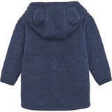 Huttelihut Jakke Ører Bomuld Fleece Navy Melange 3