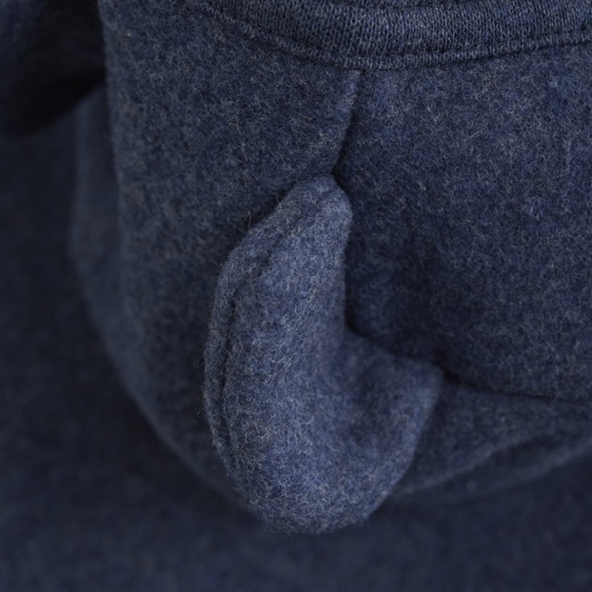 Huttelihut Jakke Ører Bomuld Fleece Navy Melange 2