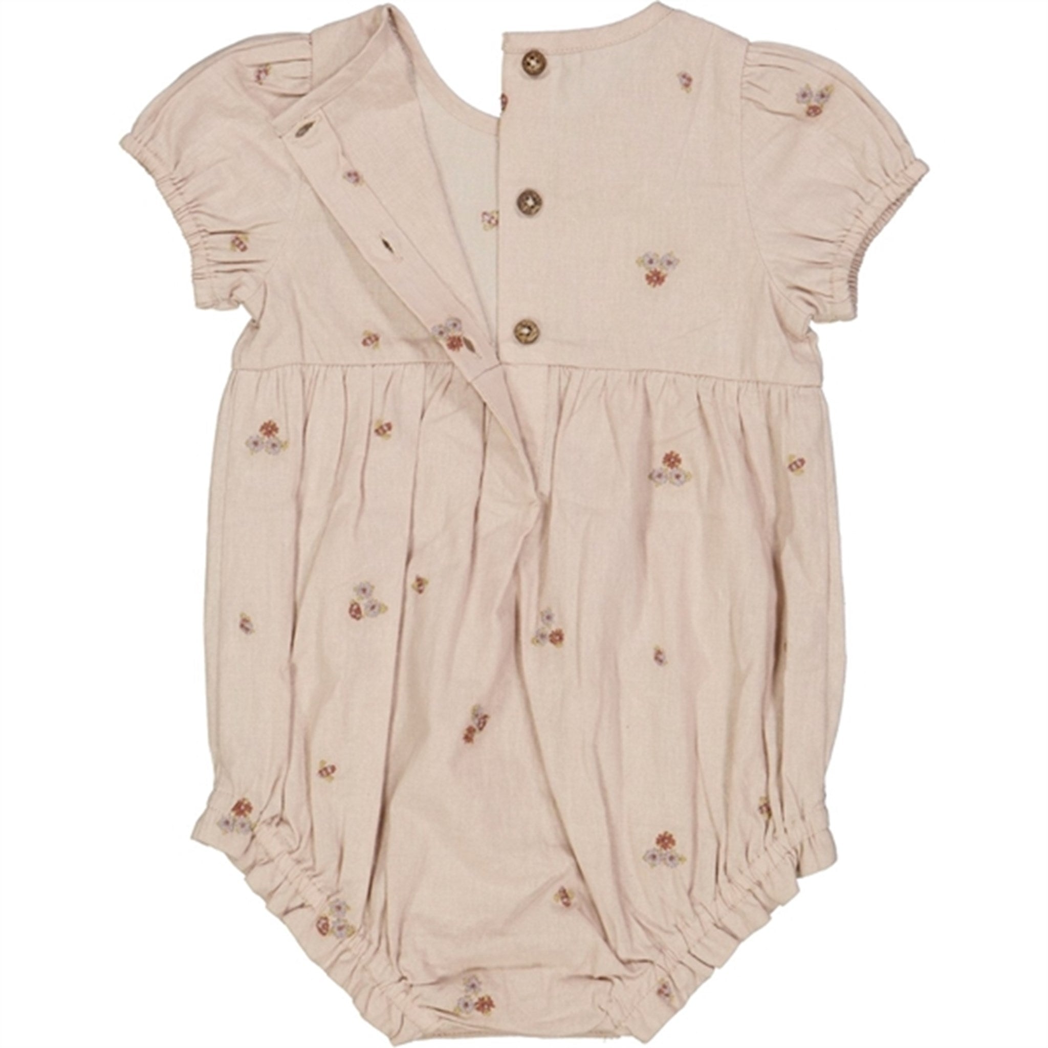 Wheat Embroidery Flowers Victoria Romper 3