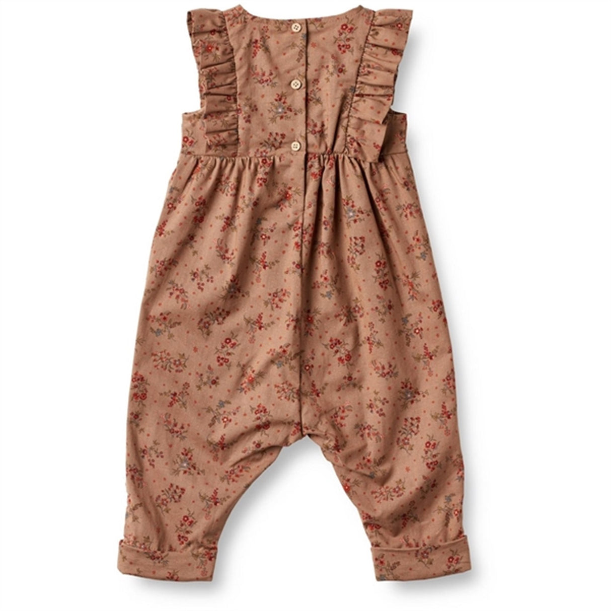 Wheat Berry Dust Flowers Romper Milia 3