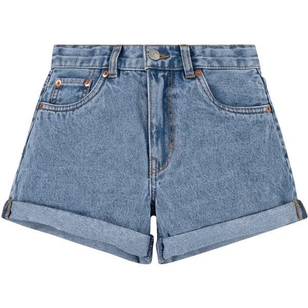 Levi's Mini Mom Shorts W/ Roll Cuf Vibe Check