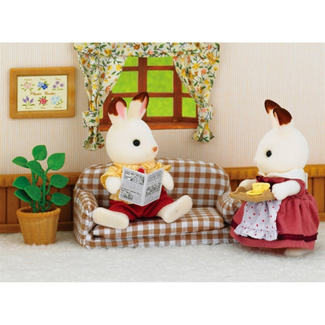 Sylvanian Families® Sæt Med Far Chokoladekanin (Sofa)