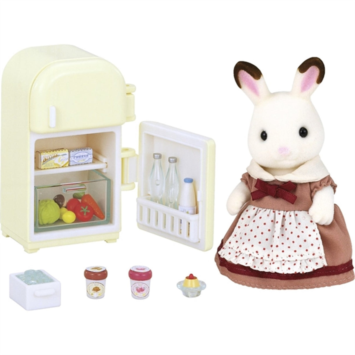 Sylvanian Families® Sæt Med Mor Chokoladekanin (Køleskab)