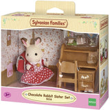 Sylvanian Families® Sæt Med Søster Chokoladekanin (Skrivebord)