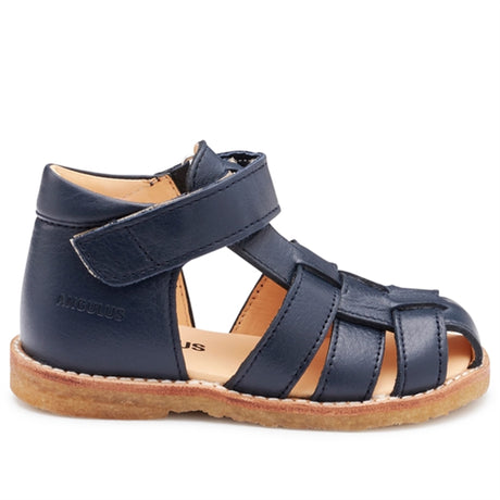 Angulus Begyndersandal M. Velcrolukning Navy 2