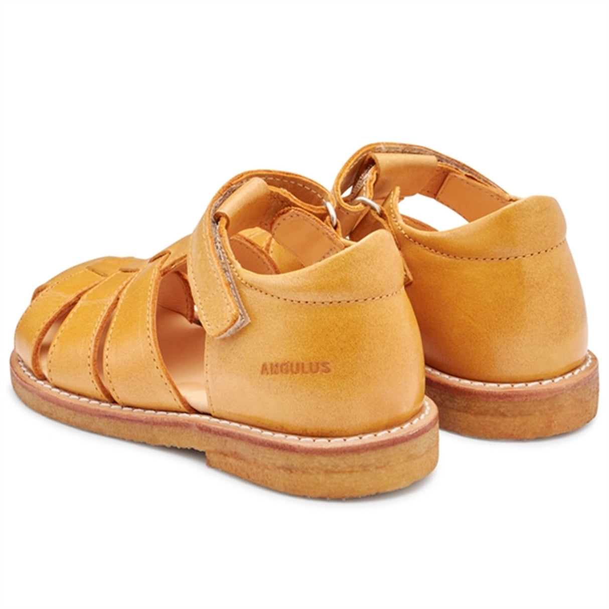 Angulus Sandal M. Velcrolukning Camel 3