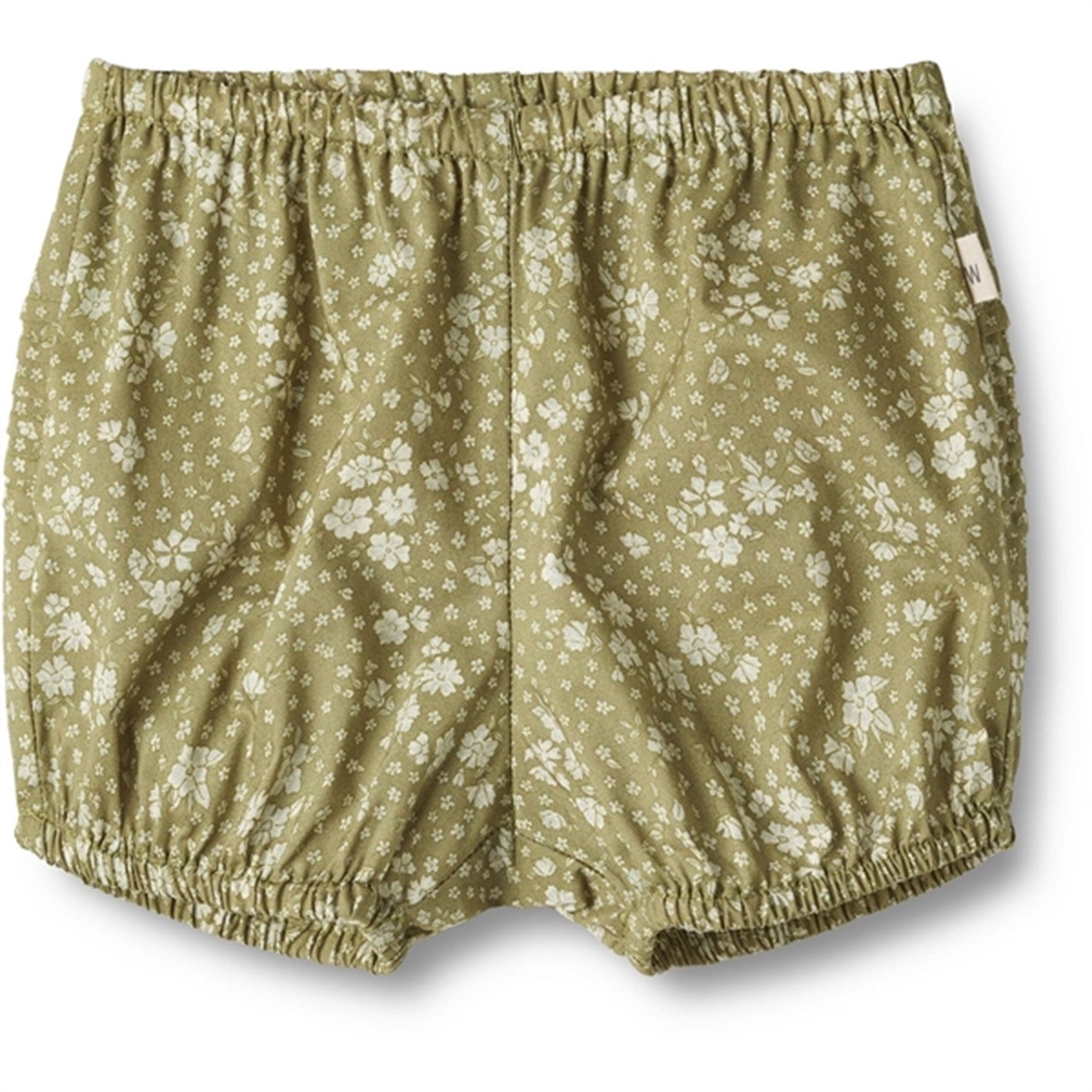 Wheat Green Flowers Nappy Bloomers Clarissa