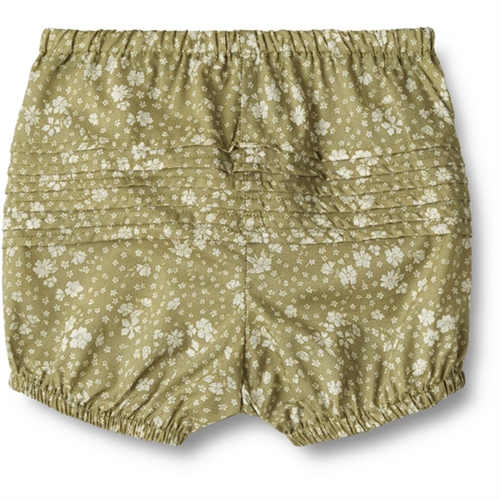 Wheat Green Flowers Nappy Bloomers Clarissa 2
