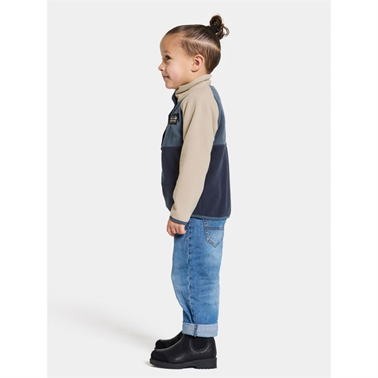 Didriksons Navy Monte Kids Fleece Jakke 6