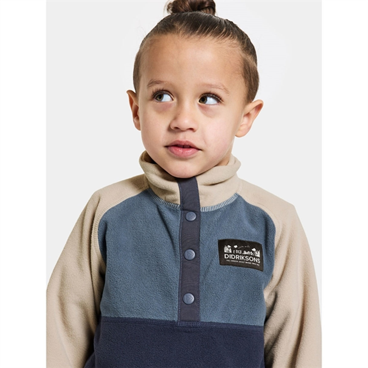 Didriksons Navy Monte Kids Fleece Jakke 3