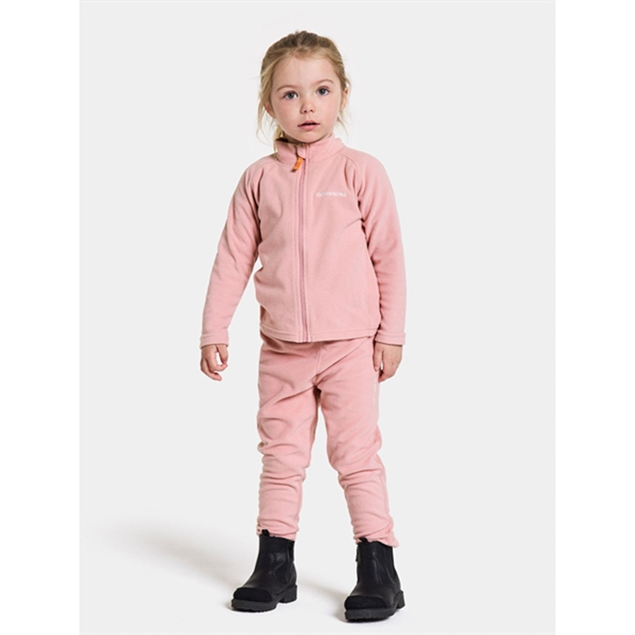 Didriksons Soft Pink Monte Kids Fleece Bukser 6